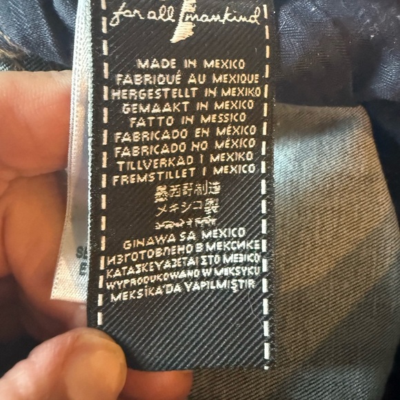 7 For All Mankind Skinny Ankle Leg Jeans - Size 23 - Picture 6 of 10